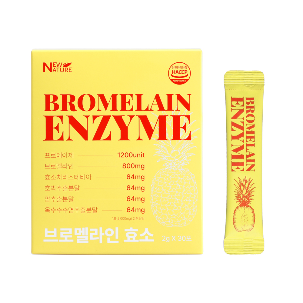 뉴네이처 브로멜라인 효소 2g x 30포