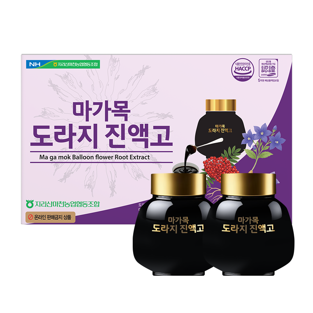[지리산마천농협]마가목도라지진액고 500g x 2병