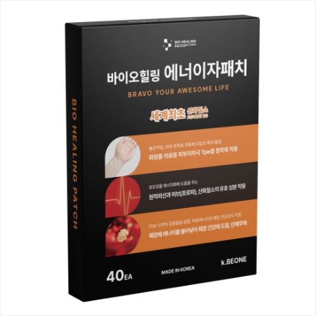 바이오힐링 에너이자패치 40EA/혈당조절 췌장 건강에 도움 (원적외선+산화질소+호로파)