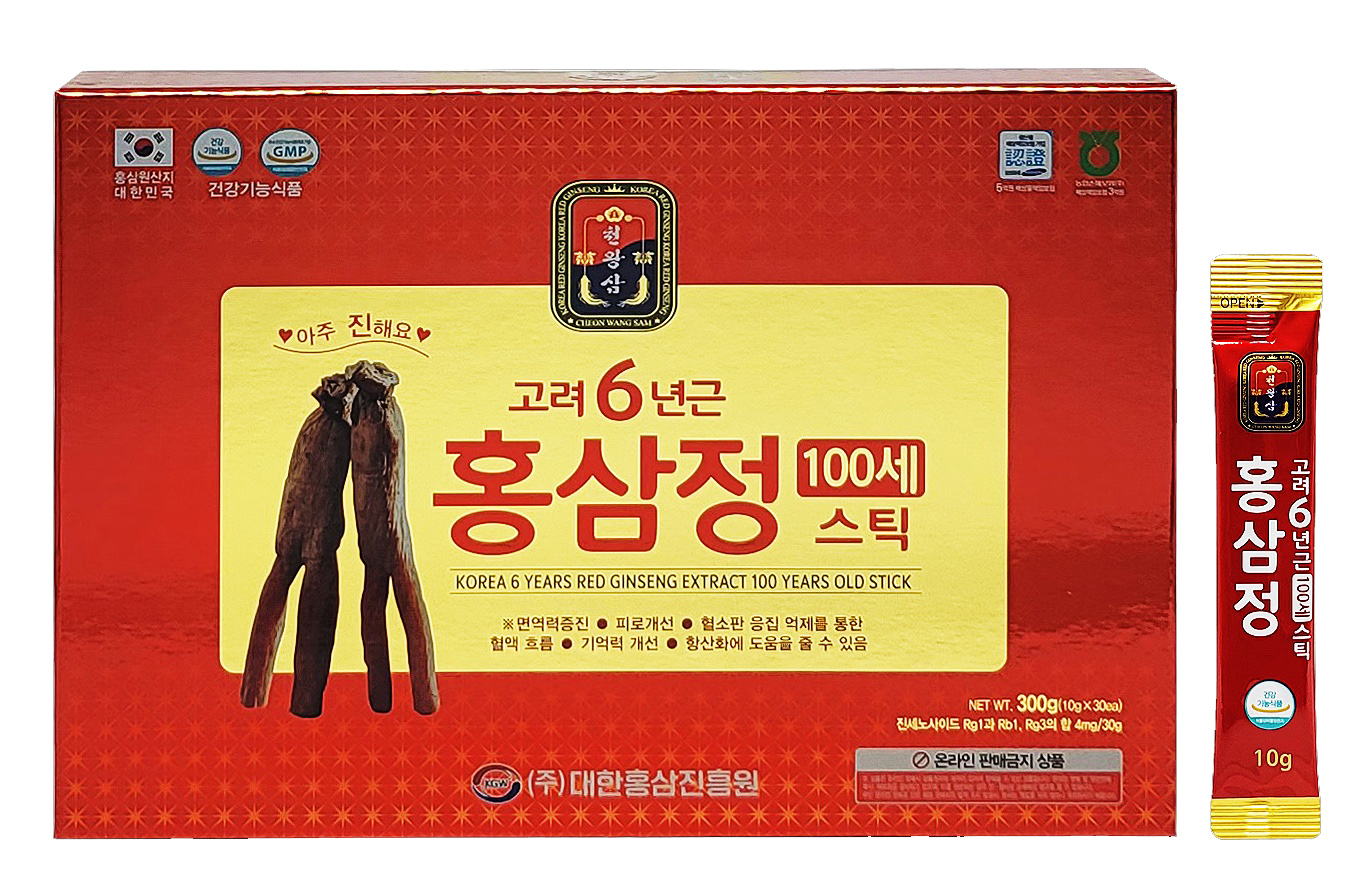 [대한홍삼진흥원]고려6년근 홍삼정 100세 스틱 10g x 30포